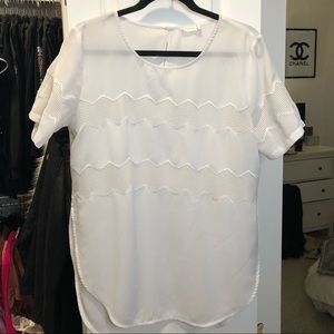 Lush brand, white, summer blouse